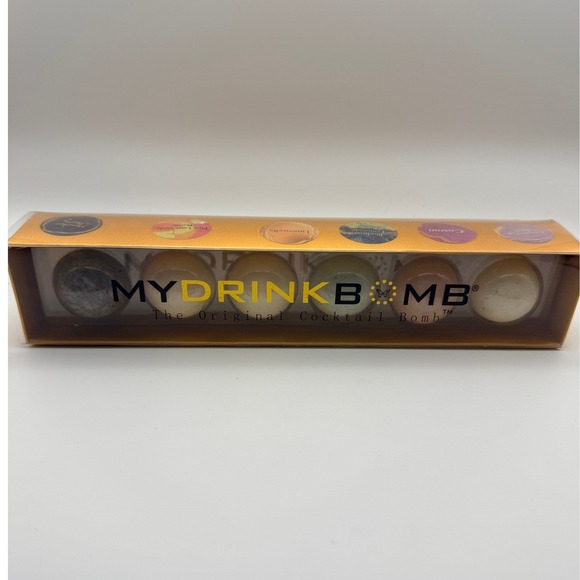 My Drink Bomb The Original Cocktail Bomb Set 6 Flavors Party Bar Mixology - Picture 3 of 8